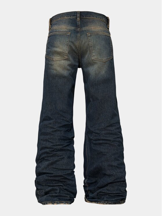 MADE BY SOCIETY MADE BY SOCIETY Spodnie materiałowe Jeans CONCRETE EROSION - P27235 Niebieski Basic Fit