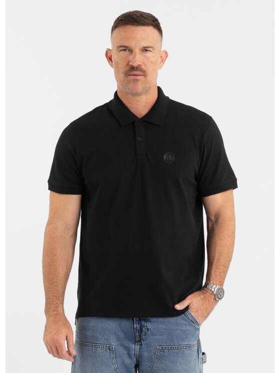 PITBULL PITBULL T-Shirt Koszulka Polo Pique Regular XXL Czarny Regular Fit