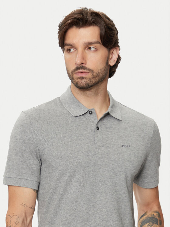BOSS Boss Polo Pallas 50468362 Szary Regular Fit
