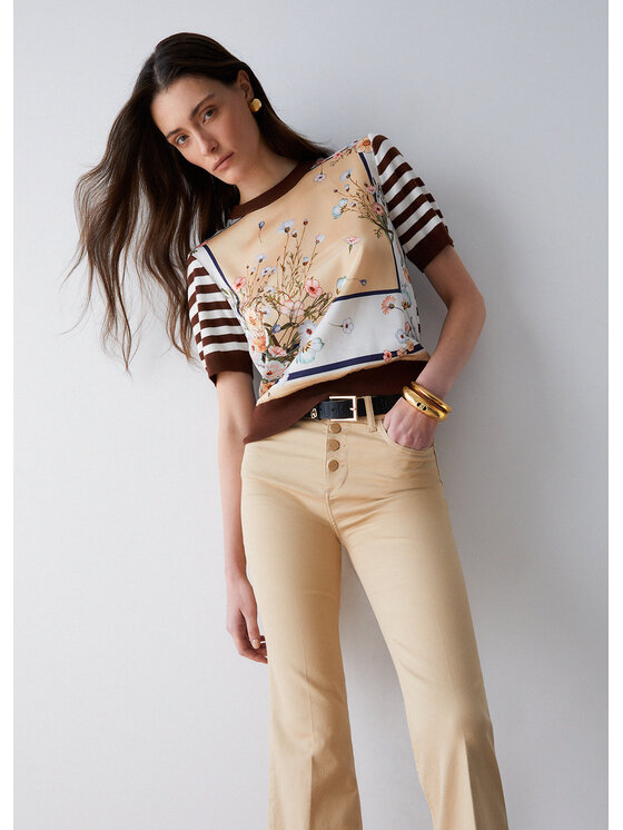 Liu Jo Liu Jo Pantaloni di tessuto WA6256T367A41208 Beige Regular Fit