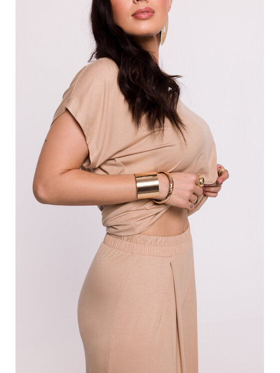 BeWear BeWear Dámské kalhoty B289 Hnědá Bella Fit