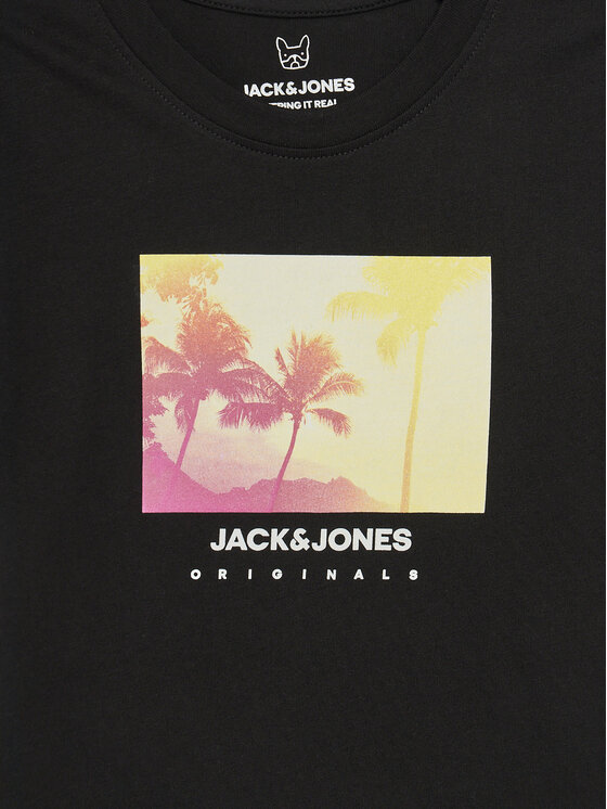 Jack & Jones Junior Jack & Jones Junior Tričko Varenna 12278349 Čierna Regular Fit