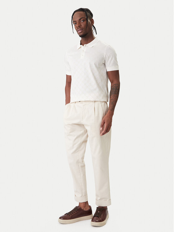 JOOP! JOOP! Polokošile Jesse 10100063 30100496 Écru Regular Fit