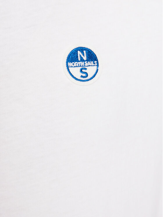 North Sails North Sails T-shirt Bollo 692970 Bianco Regular Fit