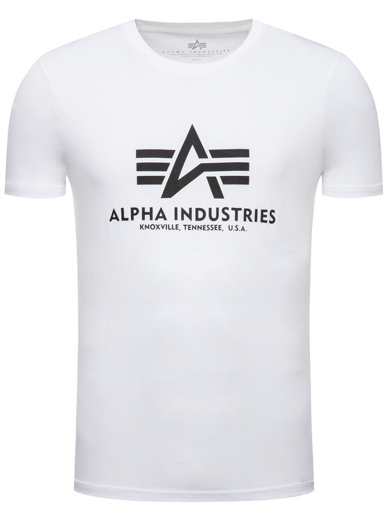 Alpha Industries Alpha Industries Tricou Basic 100501 Alb Regular Fit