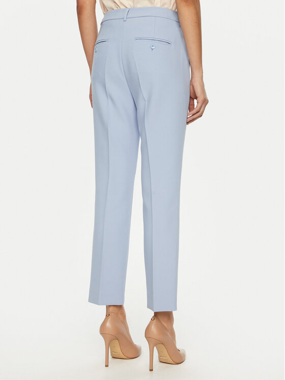 Weekend Max Mara Weekend Max Mara Pantaloni chino Rana 2515131031 Celeste Slim Fit