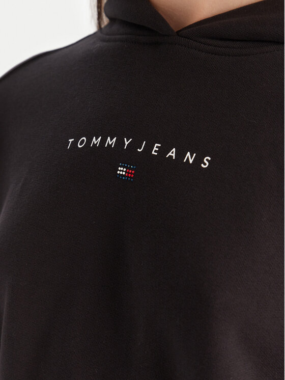 Tommy Jeans Tommy Jeans Bluza Bling Linear DW0DW21607 Czarny Regular Fit