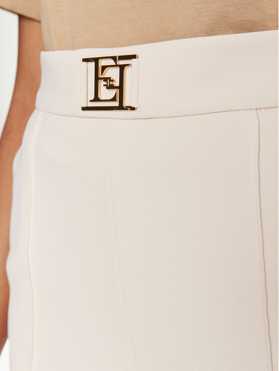 Elisabetta Franchi Elisabetta Franchi Šortky z materiálu SH-T01-41E2-V230 Écru Regular Fit
