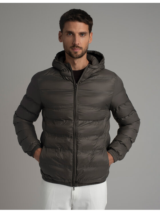 Borgio Borgio Kurtka puchowa SENIGA_SZ Szary Classic Fit