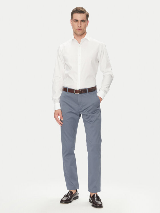 Calvin Klein Calvin Klein Koszula LV019EU017 Biały Slim Fit