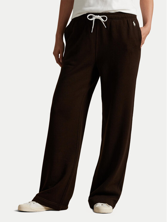 Polo Ralph Lauren Polo Ralph Lauren Spodnji del trenirke 211977959005 Rjava Wide Leg