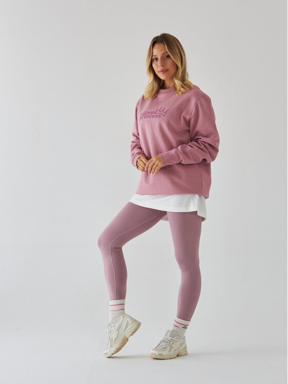 BeShaped BeShaped Bluza Pilates Princess Różowy Oversize