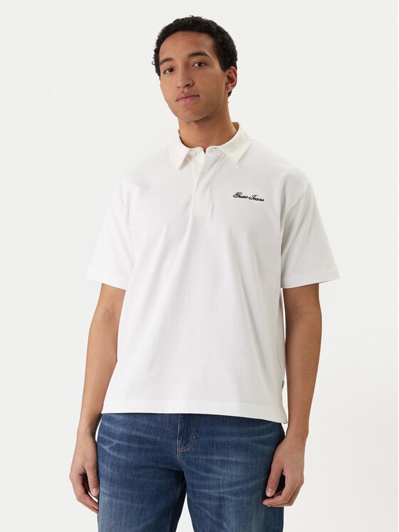 Guess Jeans Guess Jeans Poloshirt M6GP13 KCYM1 Weiß Oversize