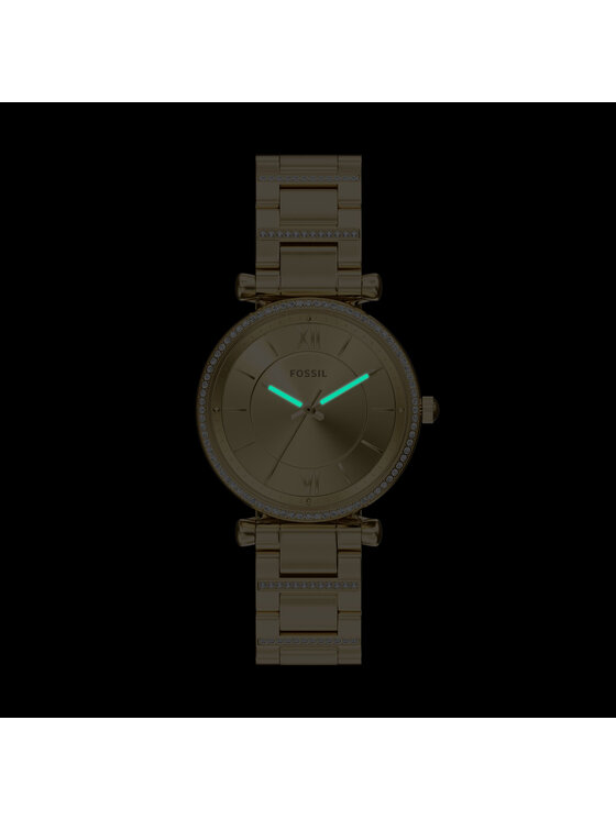 Fossil Fossil Ročna ura Carlie ES5465 Zlata