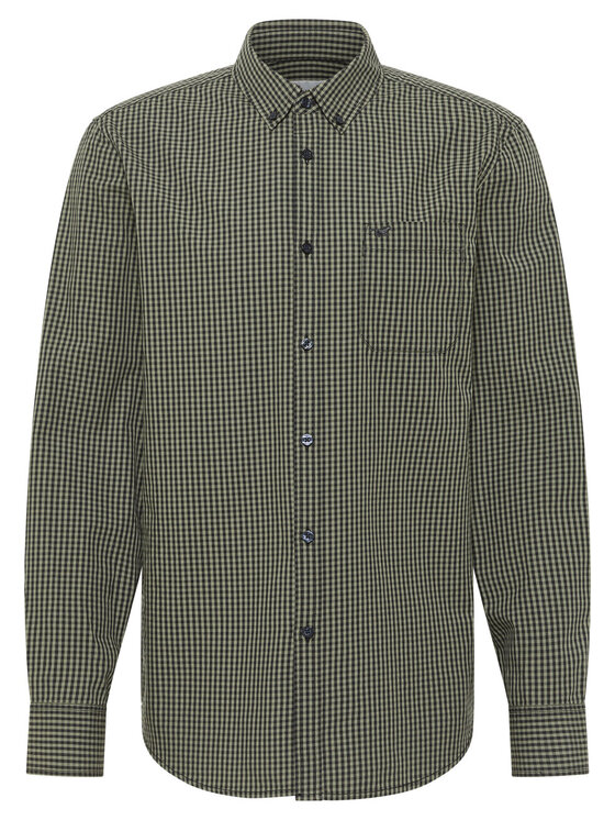 Mustang Mustang Koszula Chester Gingham Czarny Regular Fit
