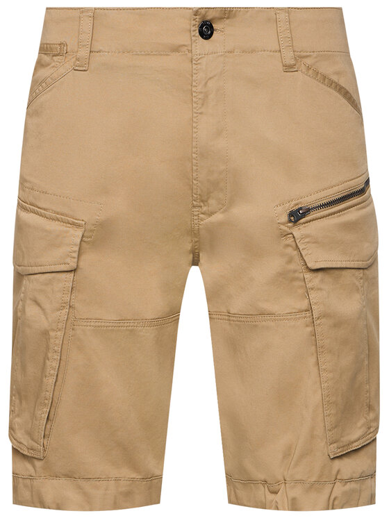 G-Star Raw G-Star Raw Šortky z materiálu Rovic D08566-5126-239 Béžová Relaxed Fit