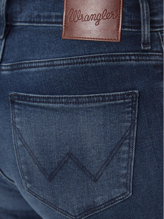 Wrangler Wrangler Jeansy Straight Christina 112342794 Granatowy Regular Fit
