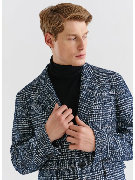 Pako Lorente Pako Lorente Płaszcz P23WF-7X-005 Granatowy Classic Fit