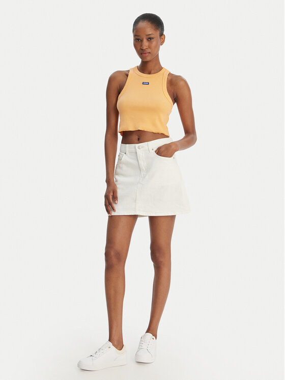 HUGO HUGO Топ Baby 50511450 Оранжевий Slim Fit