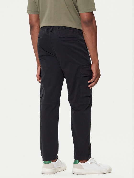 BOSS BOSS Kalhoty z materiálu Sisla-9 50544866 Černá Regular Fit