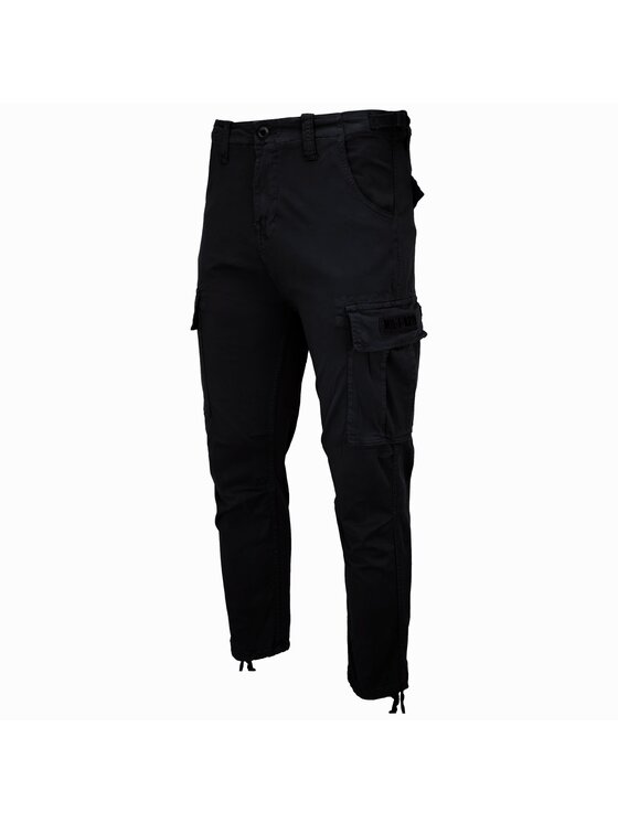 Alpha Industries Alpha Industries Kalhoty z materiálu 188202 Černá Straight Leg