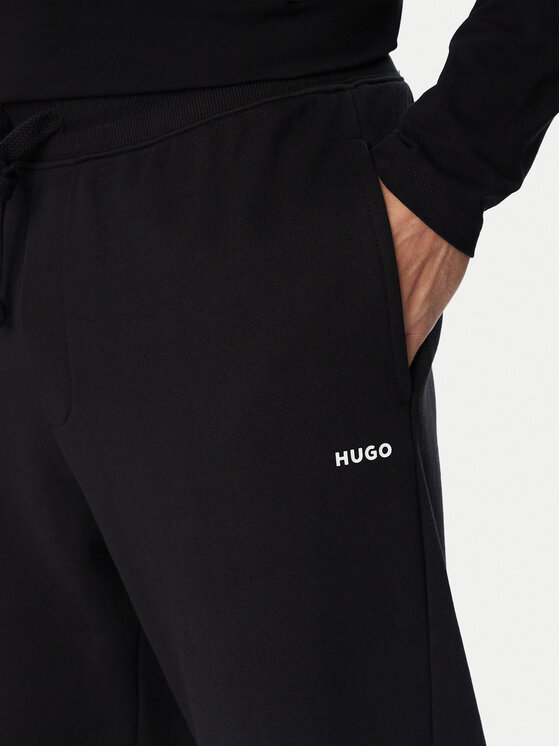 HUGO HUGO Spodnie dresowe Deryonte 50569420 Czarny Regular Fit