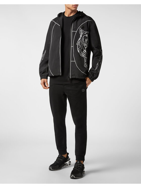 Plein Sport Plein Sport Giacca a vento 387 Nero Regular Fit