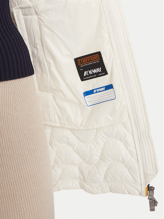 K-Way K-Way Kurtka zimowa Sophie K3112SW Écru Regular Fit