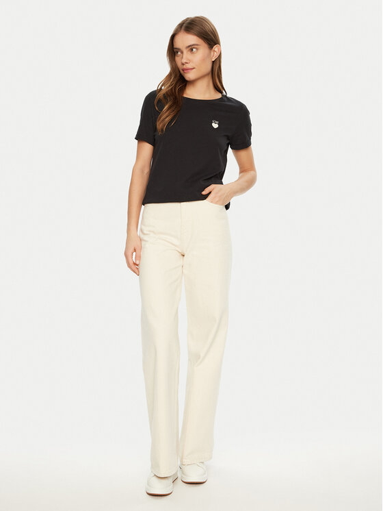 JDY JDY T-särk Kitty 15318845 Must Regular Fit