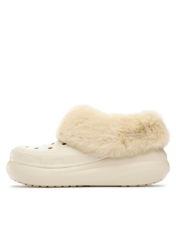 Crocs Crocs Klapki Crocs Furever Crush Clog 208446 Beżowy