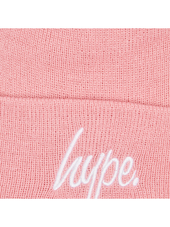 HYPE HYPE Čepice Bobble Script YVLR-714 Růžová