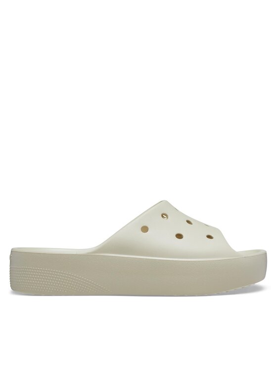 Crocs Crocs Natikače Classic Platform Slide 208180 Bež