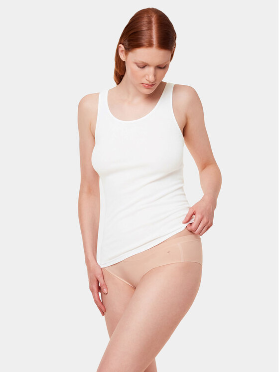Triumph Triumph Top Katia Basics_01 Shirt 02 X 10217969 Bílá Slim Fit