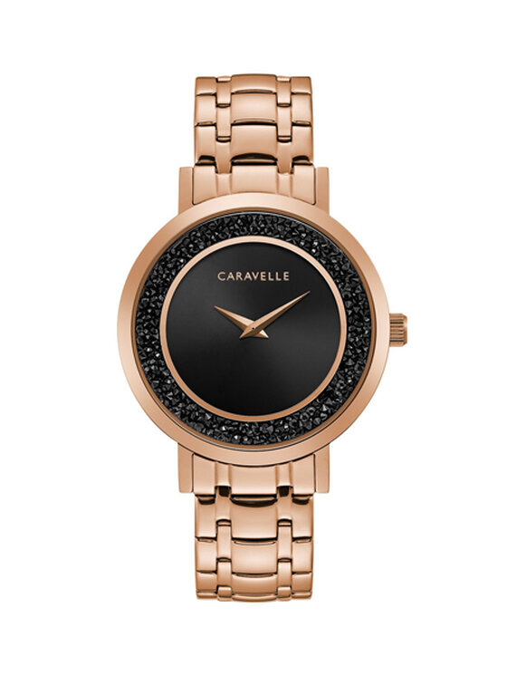 Caravelle Zegarek Caravelle Ladies 44L252 Czarny | Modivo.pl