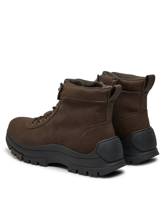 Calvin Klein Calvin Klein Kotníková obuv Hybrid Wp Boot Laceup Rebellious YM0YM01077 Hnědá