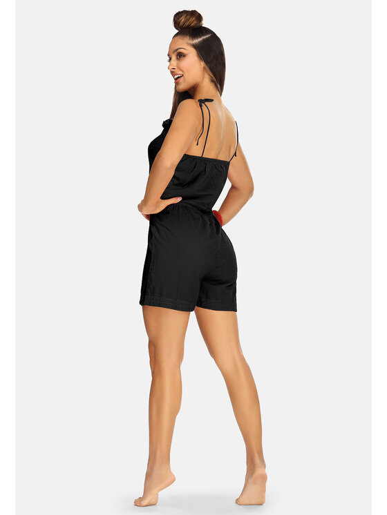 Feba Feba Kombinezon F194 Czarny Regular Fit