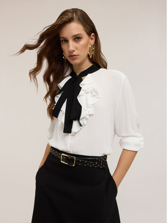 Motivi Motivi Blusa 2732Q001894N011 Bianco Regular Fit