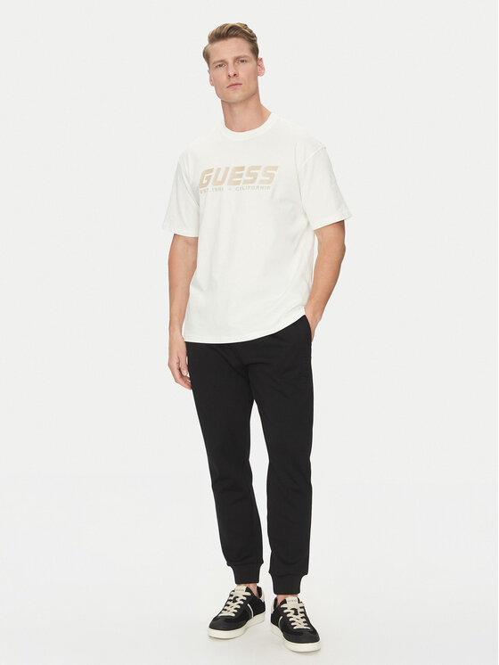 Guess Guess Tricou Z5RI10 I3Z14 Alb Regular Fit