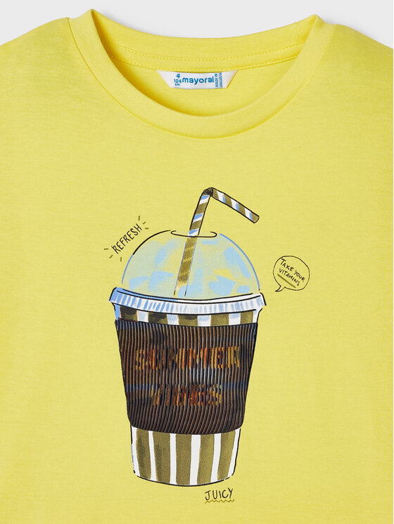 Mayoral Mayoral Футболка 3014 Жовтий Regular Fit