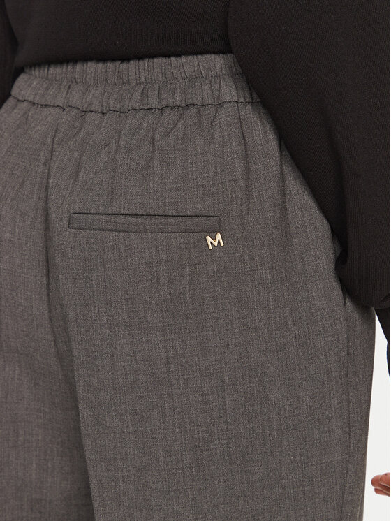 LOLA CASADEMUNT LOLA CASADEMUNT Kalhoty z materiálu MF2414022 011 Šedá Regular Fit
