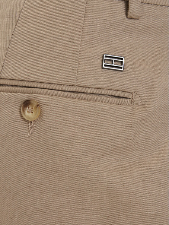 Tommy Hilfiger Tommy Hilfiger Pantaloncini di tessuto Smart Casual MW0MW42670 Beige chiaro Relaxed Fit