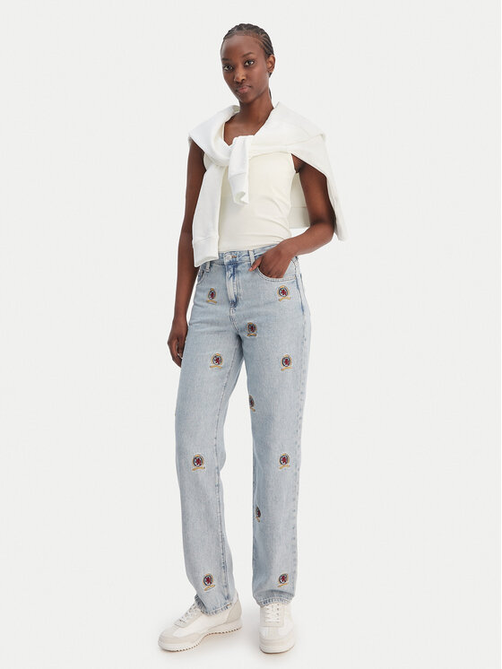 Tommy Jeans Tommy Jeans Blugi Kira DW0DW22680 Albastru Straight Fit