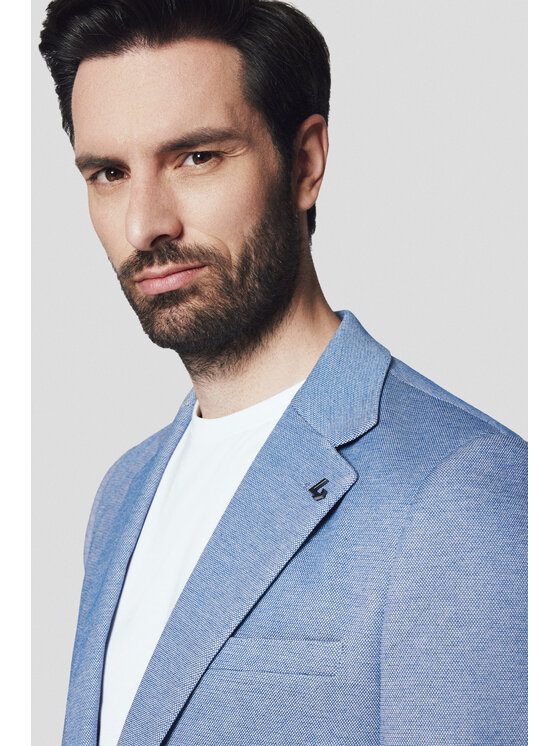 Lancerto Lancerto Marynarka Sarasota MA131124000016 Niebieski Slim Fit