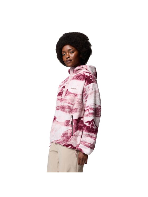 Columbia Columbia Polar Helvetia II Printed Fleece Hoodie 2098481551 Różowy Regular Fit