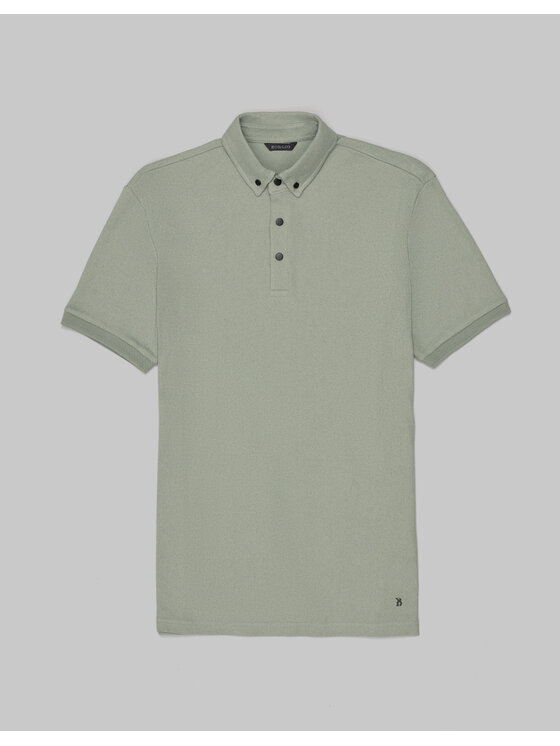 Borgio Borgio Polo corio Zielony Classic Fit