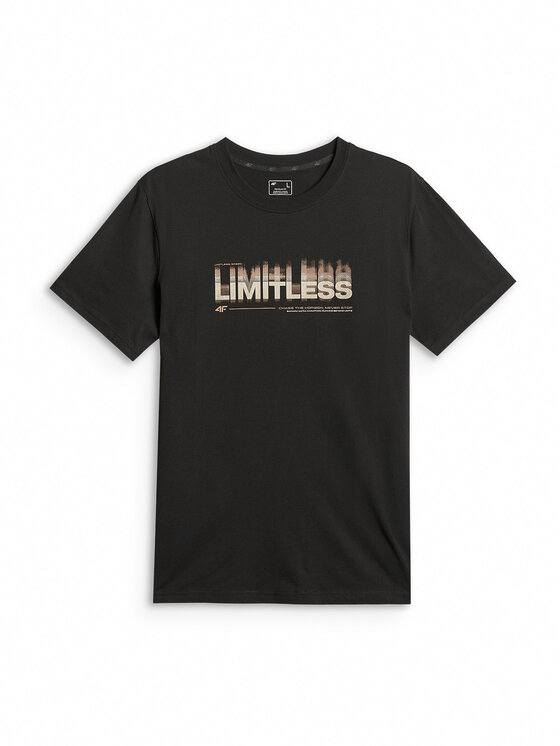 4F 4F T-Shirt LIMITLESS DESERT Czarny Regular Fit