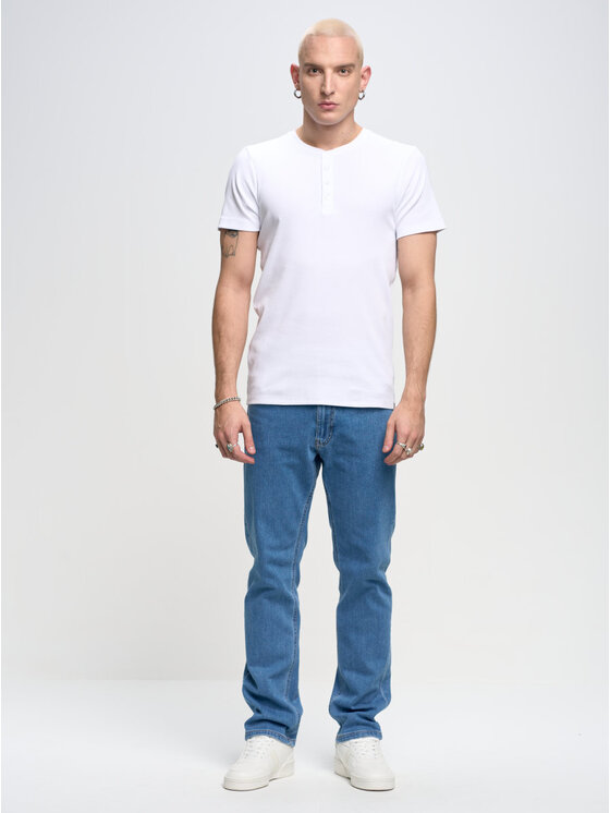 BIG STAR BIG STAR T-Shirt basicag_101 Biały Basic Fit