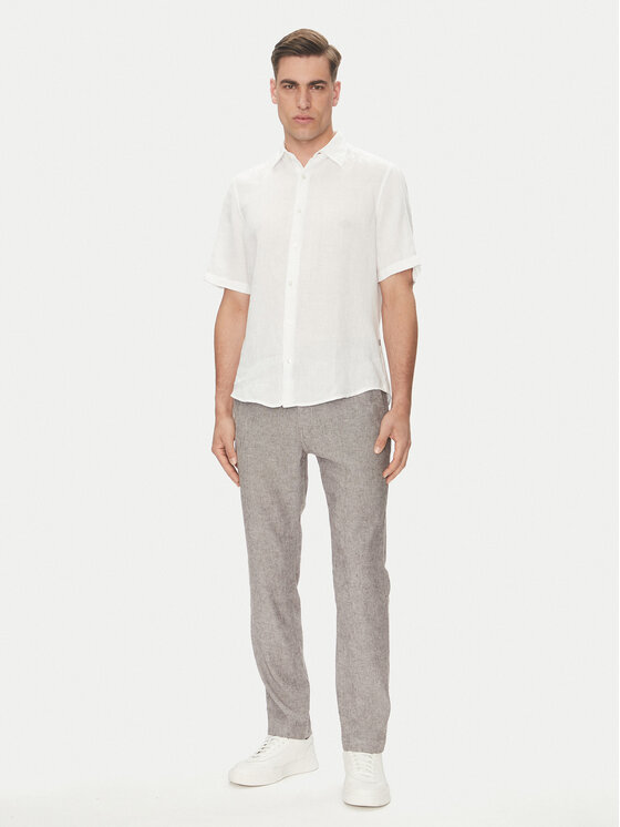 BOSS BOSS Kalhoty z materiálu Sanderson-L 50536881 Hnědá Regular Fit