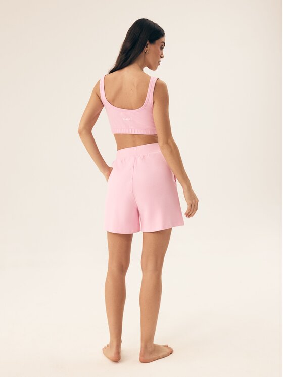 Esotiq Esotiq Szorty materiałowe 43070 Różowy Regular Fit