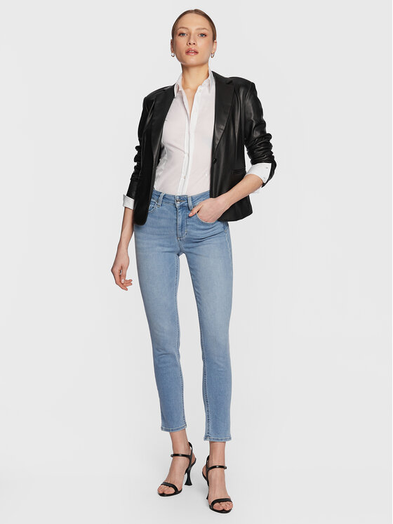 Liu Jo Liu Jo Jeans hlače UA3035 D4615 Modra Slim Fit